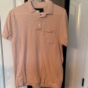 Abercrombie & Fitch Men's Polo Shirt - Soft Pink